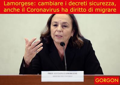 La satira del giorno: Lamorgese cambia i decreti sicurezza 1