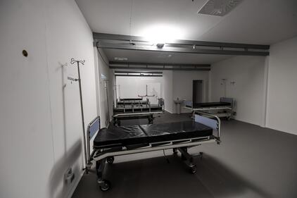 Il modello dell’ospedale che sorgerà all'interno di Fiera Milano 7