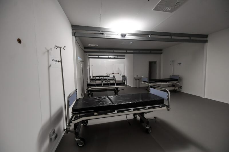 Il modello dell’ospedale che sorgerà all'interno di Fiera Milano 7