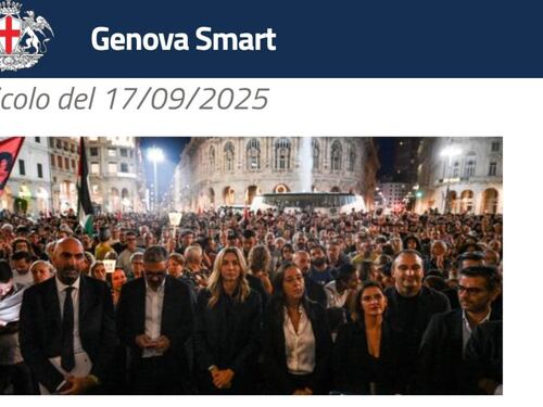 Silvia Salis alla manifestazione con Hannoun: spunta la foto caricata dal comune di Genova. E lei ora chi denuncerà?
