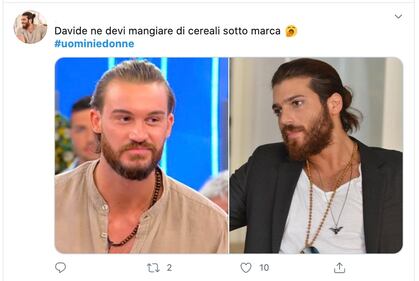 Davide Uomini e Donne e il paragone con Can Yaman che fa insorgere il web 9