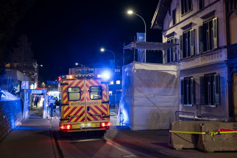 Incendio a Davos, l'evacuazione del centro congressi del World Economic Forum 4