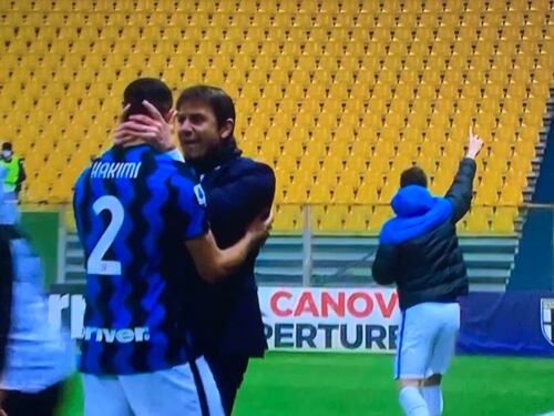 Quel gesto di Conte su Hakimi. "Perché gli ho preso la faccia..."