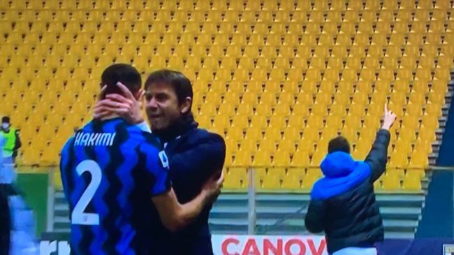 Quel gesto di Conte su Hakimi. "Perché gli ho preso la faccia..."