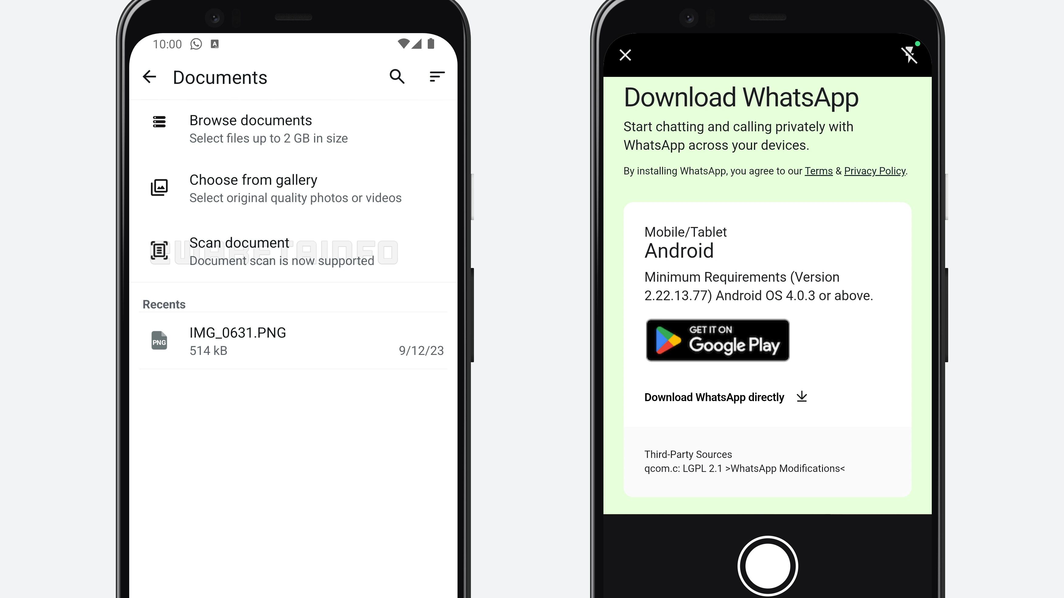 Scansione dei documenti: cosa cambia su WhatsApp