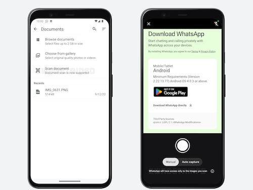 Scansione dei documenti: cosa cambia su WhatsApp
