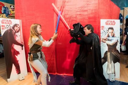 Aldo Montano e Irene Vecchi "jedi" per il Force Friday 1