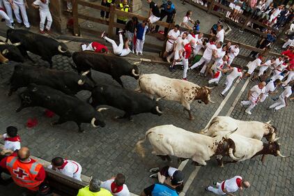 Pamplona, la corsa dei tori per San Firmino 7