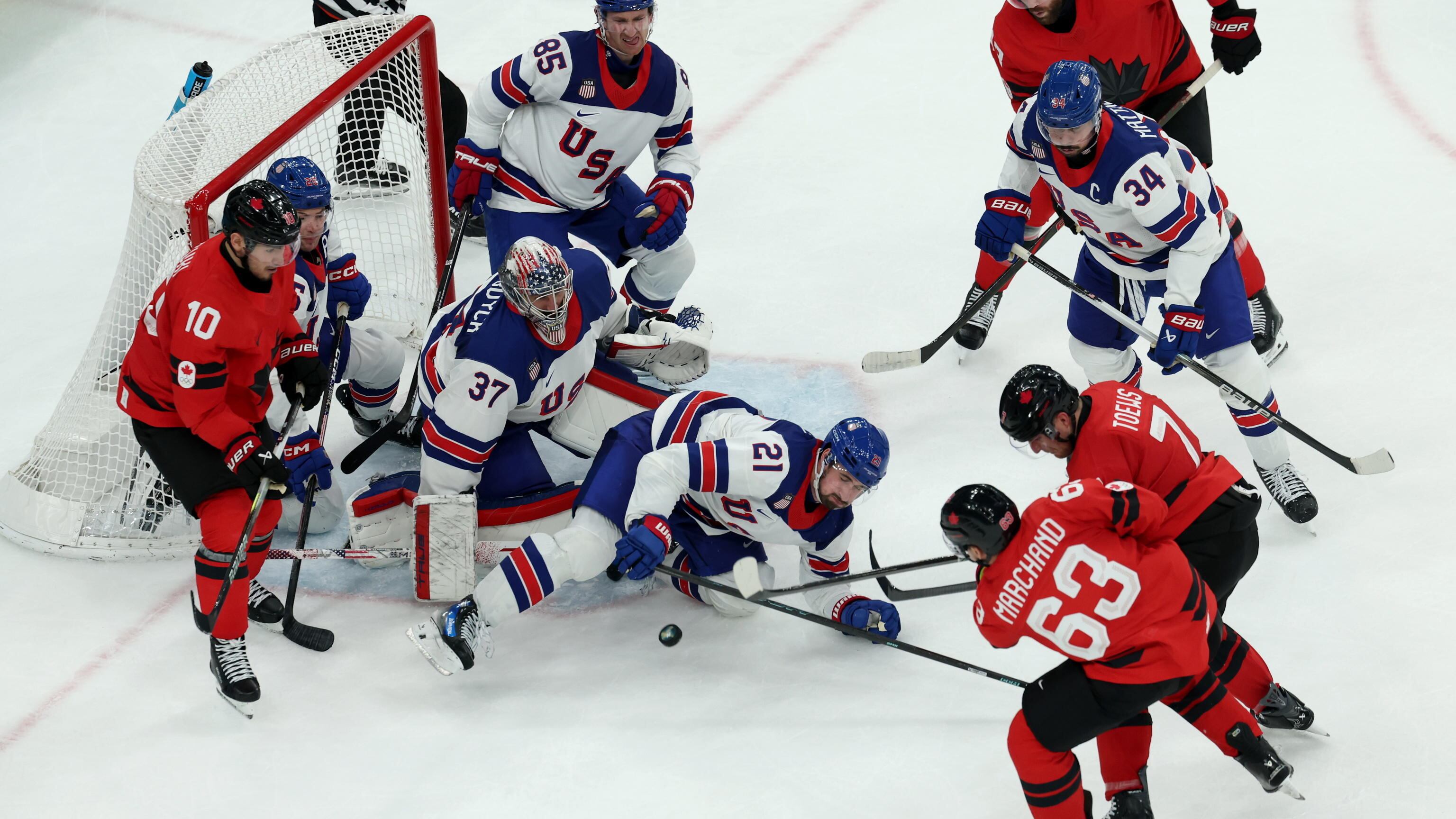Olimpiadi, Stati Uniti oro nell’hockey dopo una maratona con il Canada