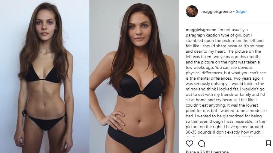 Maggie Greene, da anoressica a modella curvy: "Ecco come ho ritrovato il sorriso. E il lavoro"