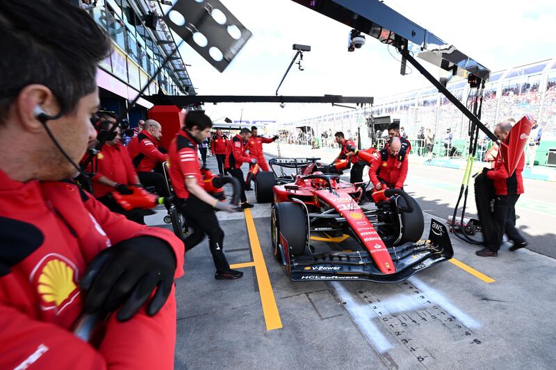 Ferrari box F1 Australia