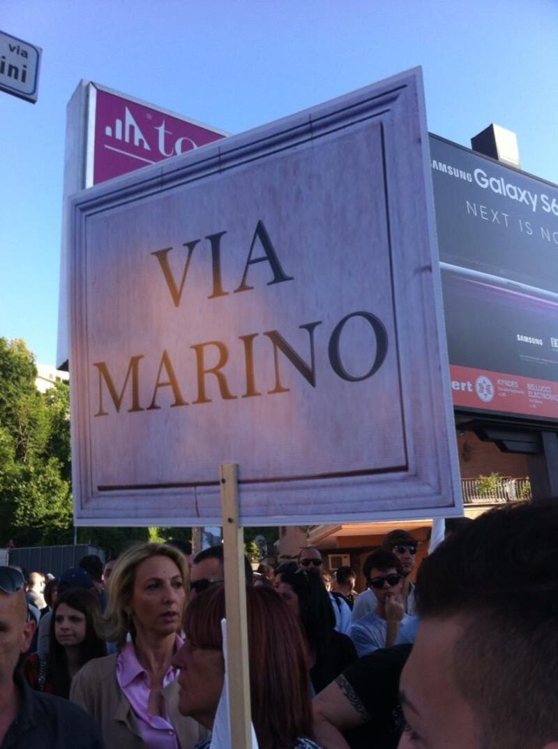 Corteo anti-rom di via Battistini a Roma 6