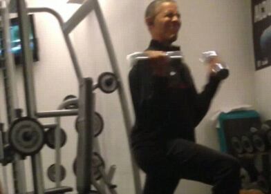 Falla nella sicurezza: ecco Obama in palestra 1