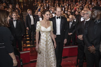 Il Principe William e Kate Middleton ai Bafta 2020, foto 5