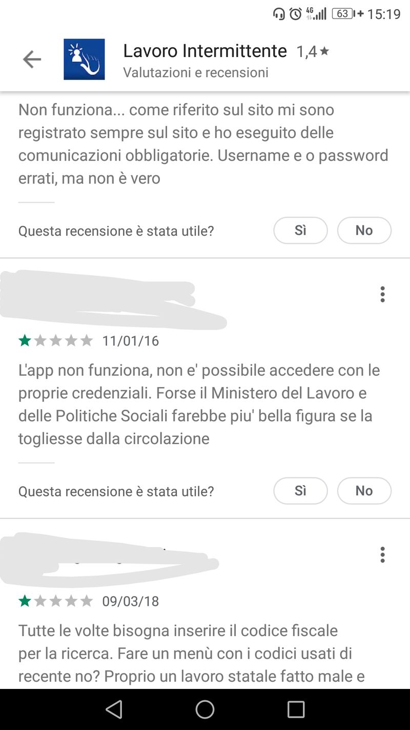 L'app trova lavoro del Ministero non funziona: la rabbia degli utenti 9