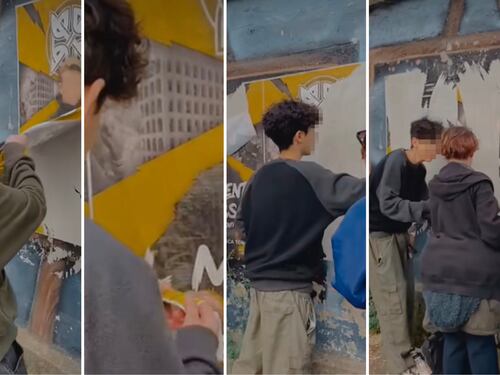 "Marci valori...". E gli studenti rossi strappano i manifesti degli avversari