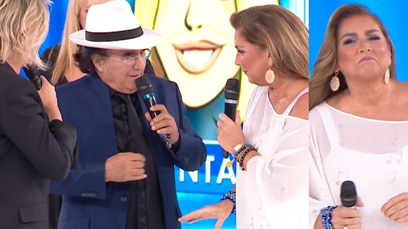 Amici, Romina Power punzecchia Al Bano Carrisi: "Ma hai lasciato la sciarpa copri-panza a casa?"