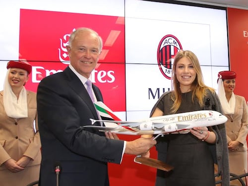 Milan, lo sponsor fa cento. E si prenota per lo stadio