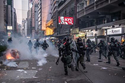 Proteste ad Hong Kong durante il "National Day"  5