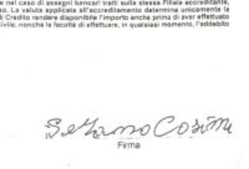 Le firme e la grafia di Michele, Cosima e Sabrina 3