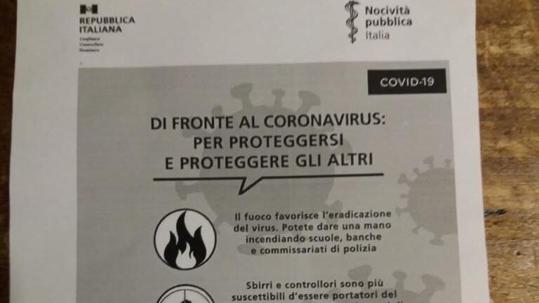 Il volantino choc a Cremona: "Saccheggiate i supermercati e colpite gli sbirri"