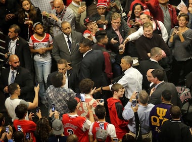 E Obama va alla partita dei Bulls 7