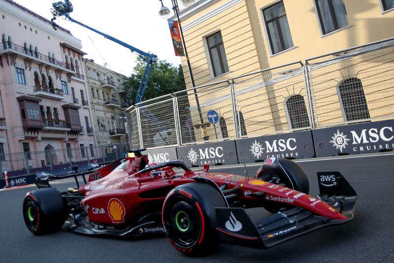 Leclerc F1 Baku 2022