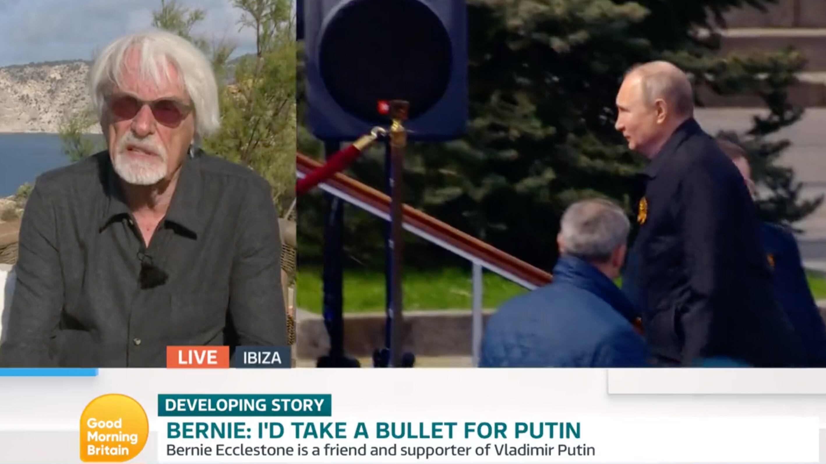 "Prenderei un proiettile per Putin": la frase choc di Ecclestone
