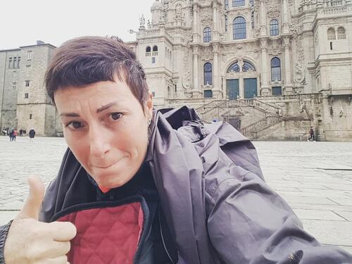 Cristina Plevani arriva a Santiago de Compostela: "Ce l'ho fatta"