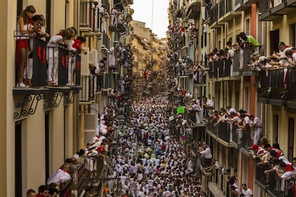 La storica corsa dei tori a Pamplona 14