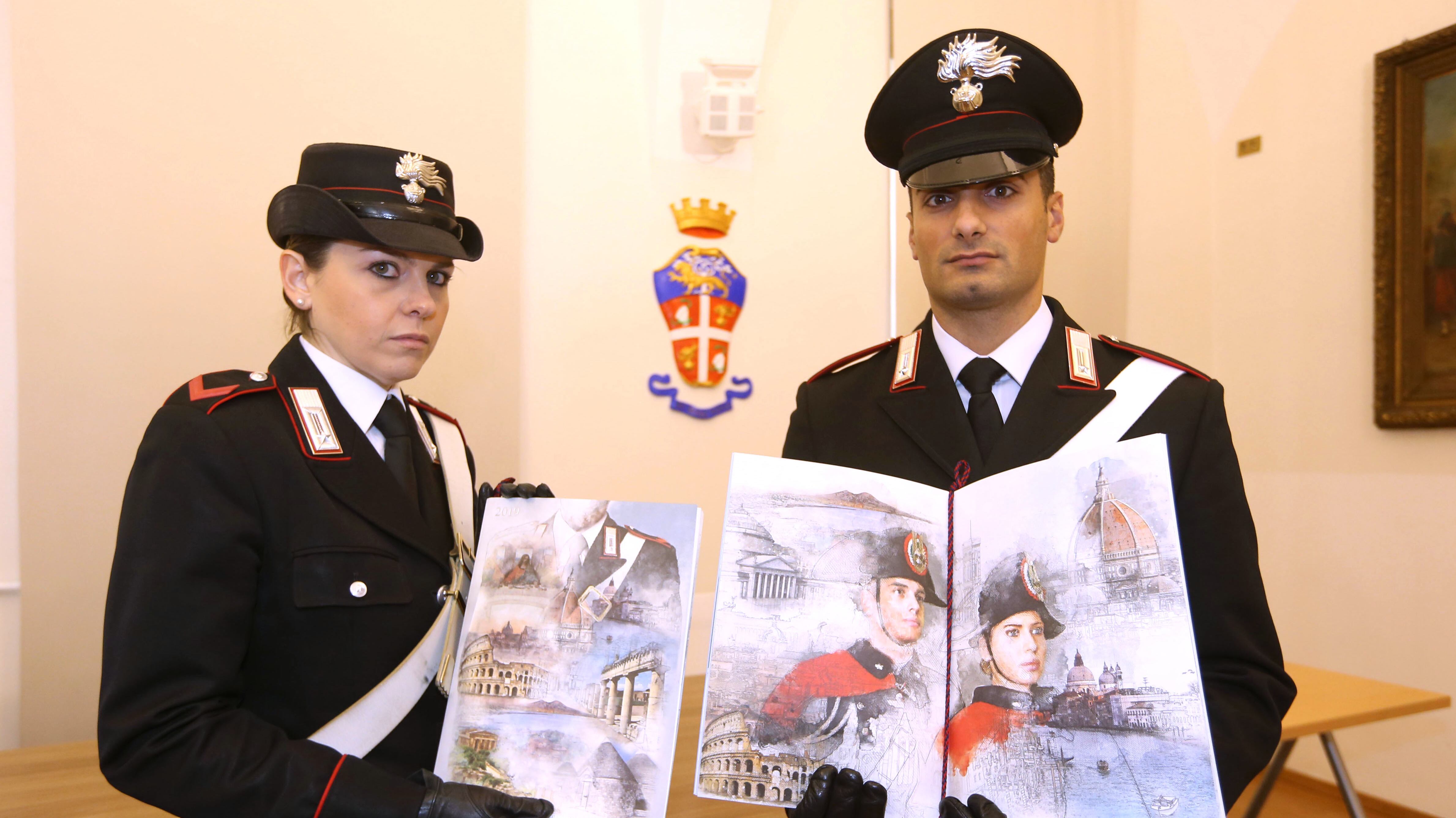 Dedicati all'Unesco calendario e agenda dei carabinieri