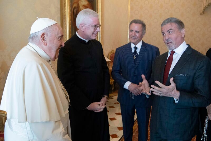 Sylvester Stallone da papa Francesco: le foto in Vaticano 2
