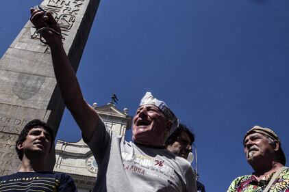 Protesta davanti a Montecitorio 13