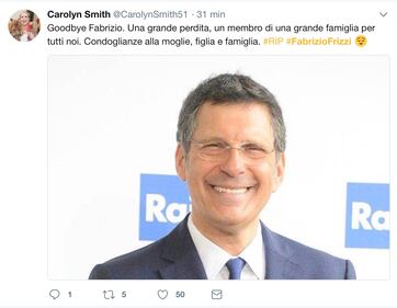 Fabrizio Frizzi, il cordoglio social dei vip 10