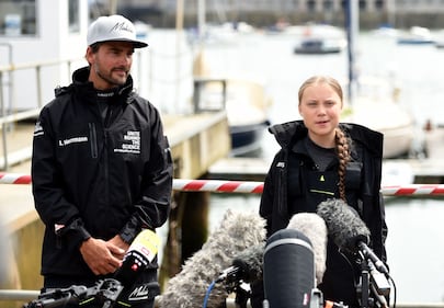 Greta Thunberg parte oggi da Plymouth in barca a vela per raggiungere gli USA 3