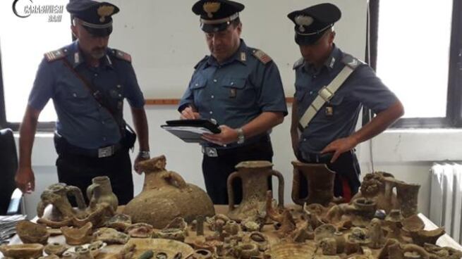 Barletta, reperti archeologici come complementi di arredo