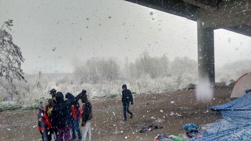 Neve a Ventimiglia, evacuata tendopoli abusiva 4