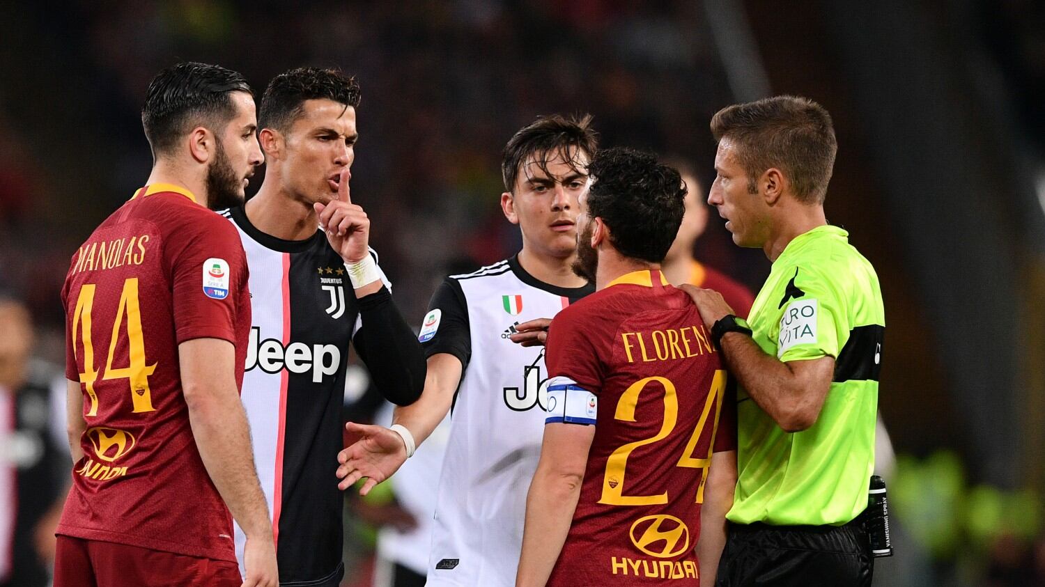 Lite Ronaldo-Florenzi, il portoghese: ''Sei troppo piccolo per parlare''