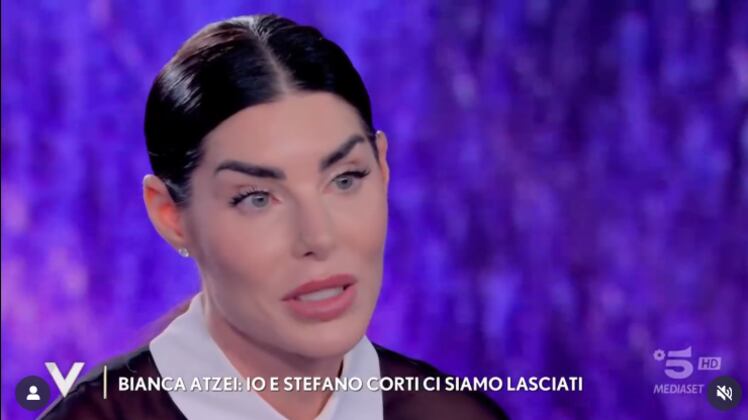 Bianca Atzei, la conferma in tv: "Con Stefano Corti il rapporto è finito. Ora pensiamo a nostro figlio"