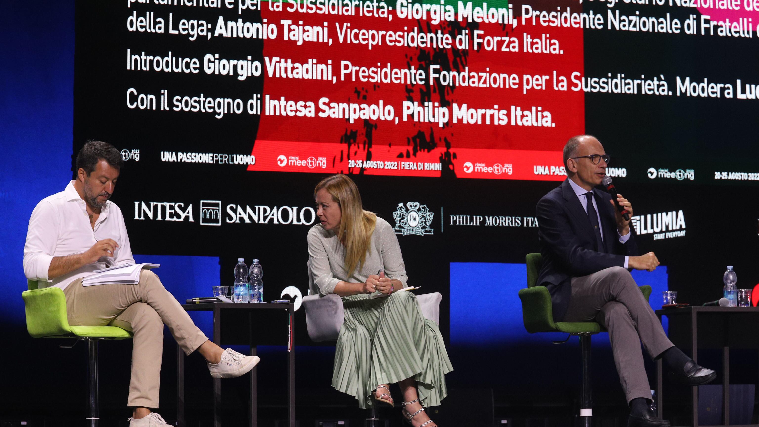 Gas, scuola, reddito di cittadinanza: scintille tra i leader al meeting di Rimini