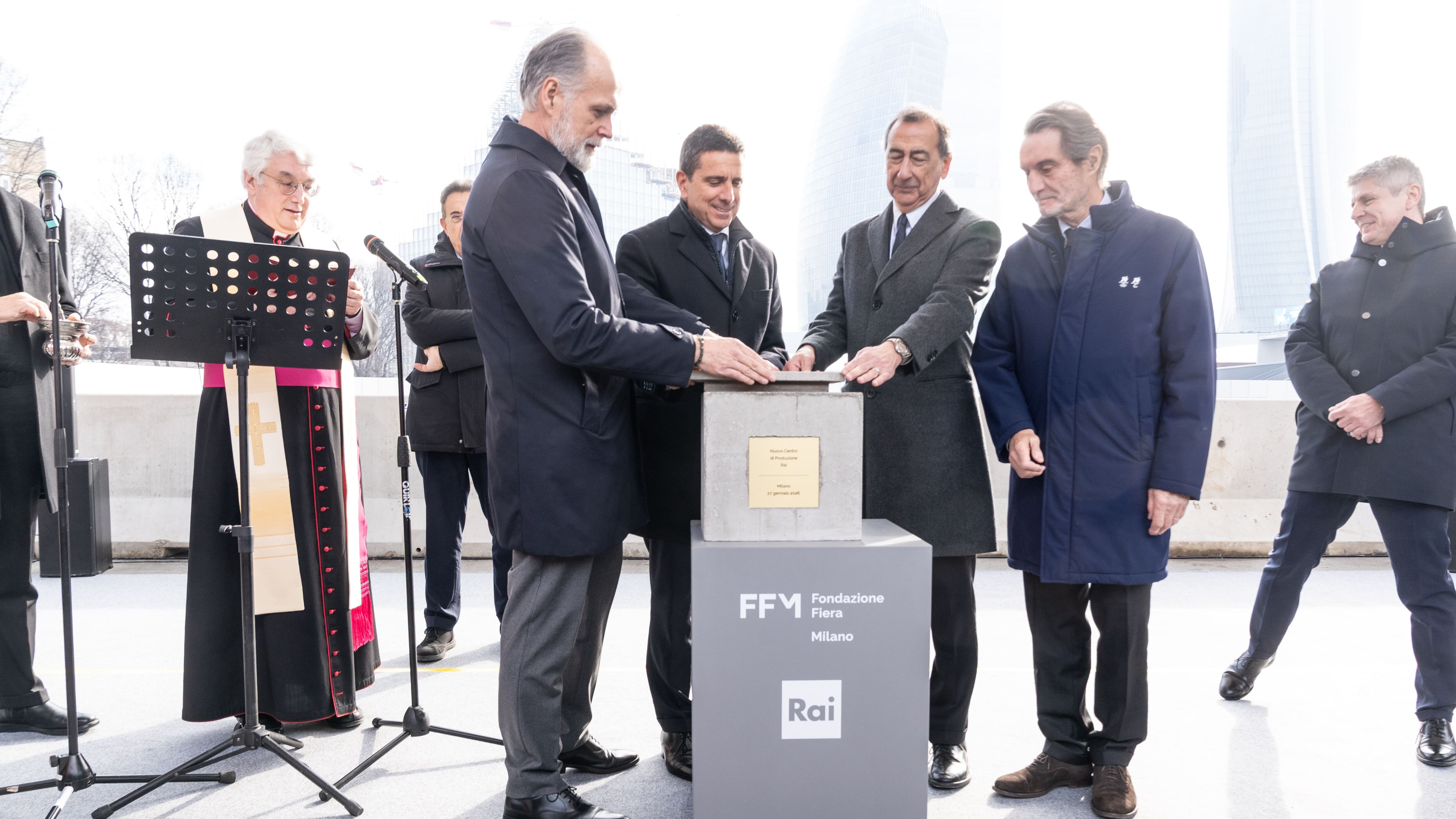 Posata la prima pietra, la Rai torna in Fiera a Milano