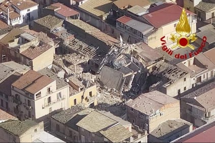 Crollo visto dall'alto