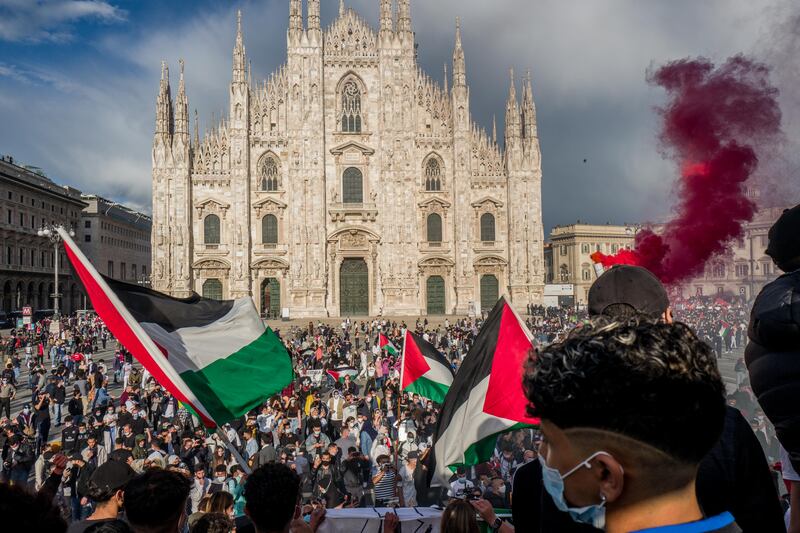 Milano, in piazza per la Palestina 6