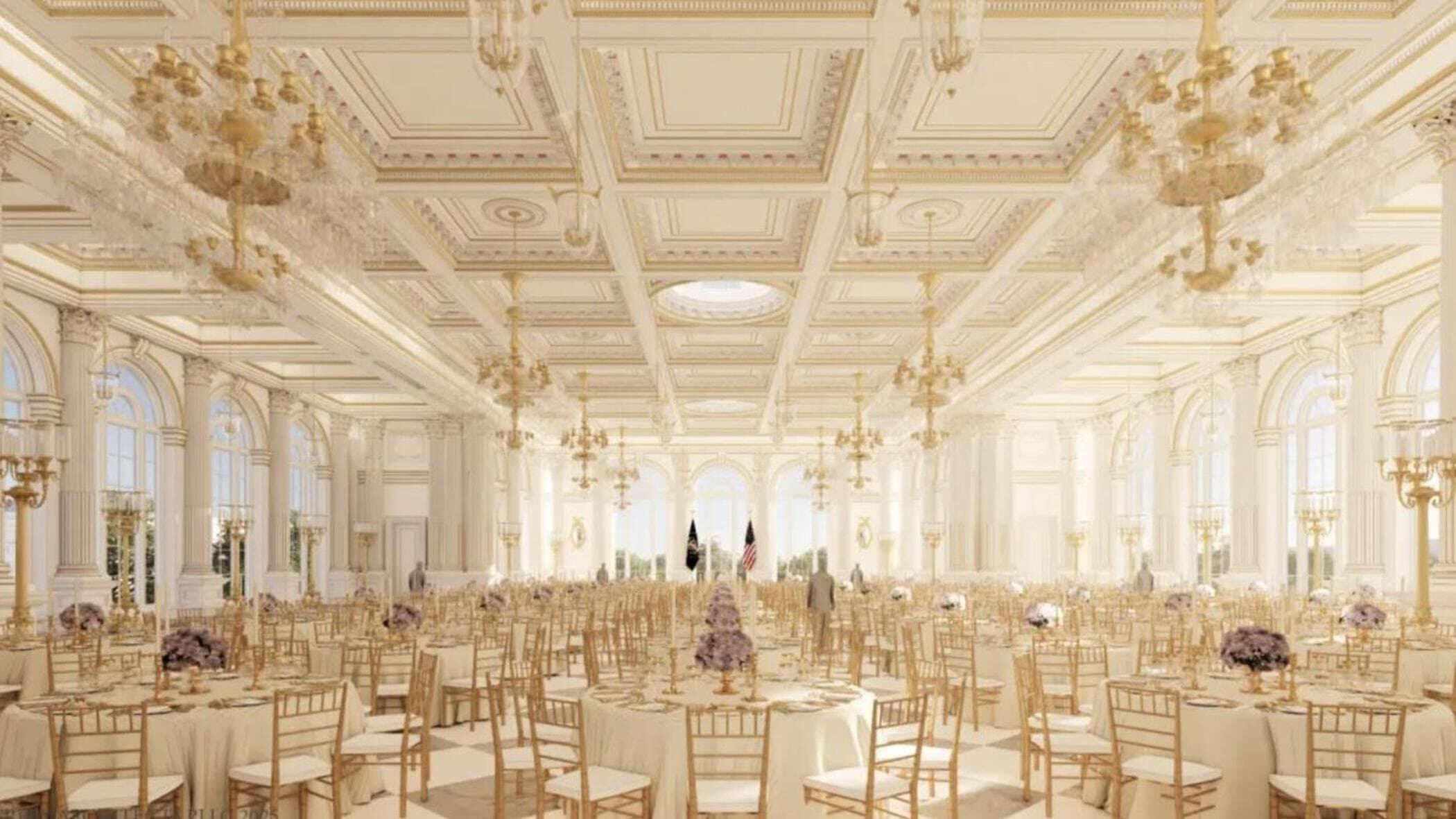 La Casa Bianca di Trump: ecco la maxi sala da ballo