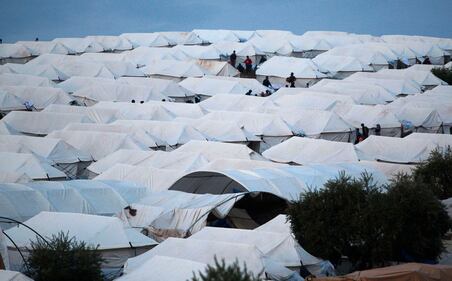 Siria, campo profughi al confine 6