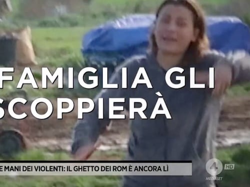 "A Giordano gli scoppierà la famiglia". I rom minacciano la troupe di Fuori dal coro