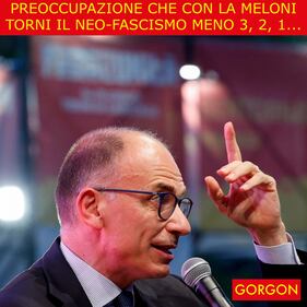 Ecco la satira del giorno. La preoccupazione di Letta 1