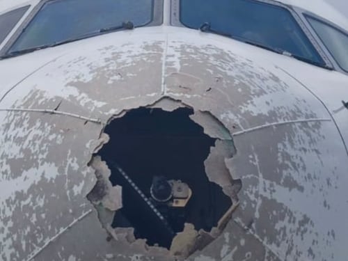Volo Milano-New York, la grandine distrusse il muso: ecco come andarono davvero le cose