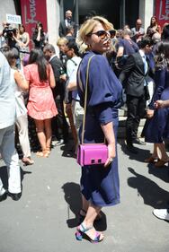 Abito sexy per Emma Marrone alla sfilata di Ferragamo 8