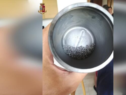Le armi sequestrate dalla polizia